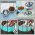 N//A 2Pcs Crate Dog Bowl, Removable Stainless Steel Hanging Pet Cage Bowl, Pet Food Water Bowl for Cat Puppy Bird Rabbit (Green,Blue)...