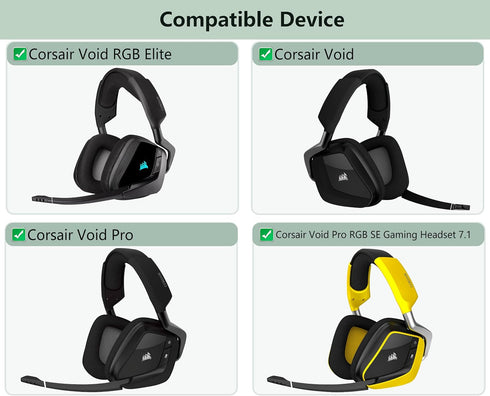 Cooling fabric Replacement Earpads Compatible with Corsair Void/Corsair Void Pro/Corsair Void RGB Elite/Corsair Void RGB SE Gaming Headsets Ear pa...