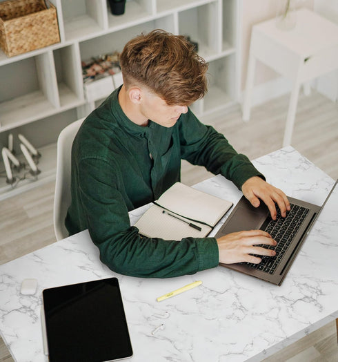 Grey White Marble Contact Paper Glossy Marble Peel and Stick Wallpaper Self Adhesive Wallpaper Glossy Waterproof Wallpaper DIY Removable Contact P...