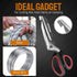 Multi-Purpose Kitchen Scissors with built-in knife sharpener - Camping Essentials for All-Purpose Cutting | Heavy Duty Stainless Steel Blades - Pe...