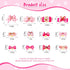 MTLEE 12 Pieces Small Dog Hair Bow Rubber Bands Cute Puppies Hair Bows Pink Doggies Cat Topknot Pet Headdress with Rhinestones Dog Grooming Bowkno...