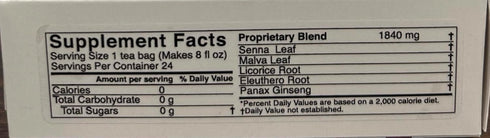 Ultra Slim Tea, Cinnamon Apple, Tea Bags, 24 Count Box, 1.69 Oz...