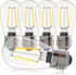 Banord 5 Pack Dimmable 2W S14 Replacement LED Bulbs, 2700K Warm White Waterproof Outdoor String Lights Vintage LED Filament Bulb, Shatterproof E26...