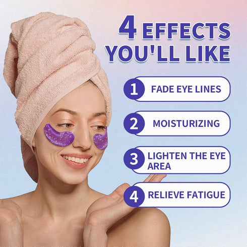Under Eye Patches (28 Pairs) - Under Eye Mask for Puffy Eyes, Dark Circles, Puffiness, Bags and Wrinkles, 7 Colors Crystal Gel 24K Gold Eye Mask, ...