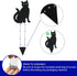 Pet Fit For Life Decorative Black Metal Cats for Outdoor Garden and Yard - Iron Silhouettes with Reflective Green Eyes - Set of 3 with Stakes and ...