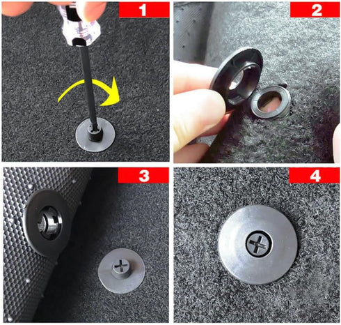10PCS Car Floor Mat Retainers,Anti-Slip Black Nylon Car Mat Clips Holder Clamps for Fastening Car Carpet,Suitable for Car Truck SUV RV Van (10PCS)...