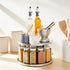 Juvale 2-Tier Lazy Susan Spice Rack Organizer for Cabinet - Stainless Steel Spice Carousel - Pantry & Kitchen Countertop Organizer (10.5 in)...