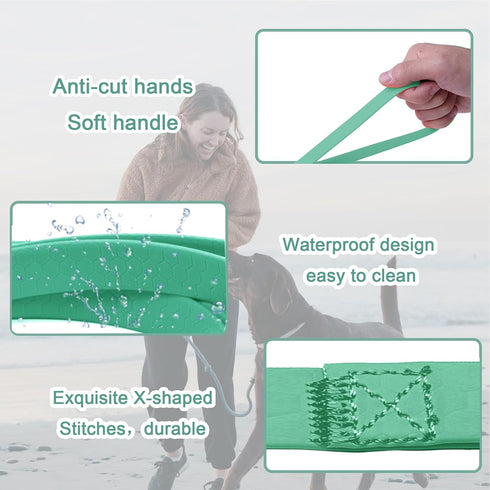 Waterproof Dog Leash Lead Durable Training Rope Outdoor Long Leash 10ft 20ft 30ft 40ft 50ft Great for Training,Beach,Yard,Play,Camping...