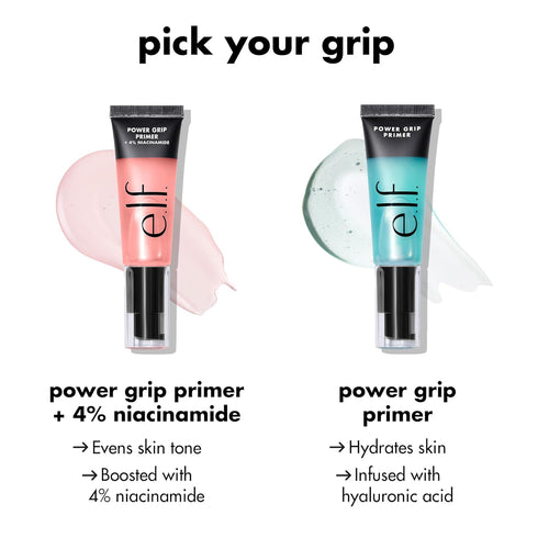 e.l.f. Power Grip Primer + 4% Niacinamide, Gel-Based & Hydrating Face Primer, Evens Skin & Brightens, Grips Makeup, Vegan & Cruelty-Free, 0.8 Fl O...