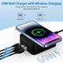 Wireless Charger Fast Charging Pad with 60W 4 Port Wall Charger Block Cargador Inalambrico for Moto G Stylus 5G 2024 G Power,Motorola Edge Razr 20...