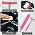 Car Rearview Mirror Wiper, 8cm Brush head-98cm Telescopic Auto Mirror Squeegee, Water Cleaner with Telescopic Long Rod, Universal Automotive Acces...