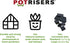 PR2-6 Invisible Pot Feet Large 2" Size Potfeet, 6-Pack, Black...
