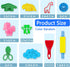 salipt Play Dough Tools for Kids, 40 PCS Playdough Tools Kit Include Dough Dinosaur Unicorn Animal World Accessory,Molds Rollers Cutters Scissors ...