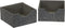 Household Essentials Graphite Small Square Organizer Boxes for Storage | 2pc Set...