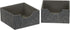 Household Essentials Graphite Small Square Organizer Boxes for Storage | 2pc Set...