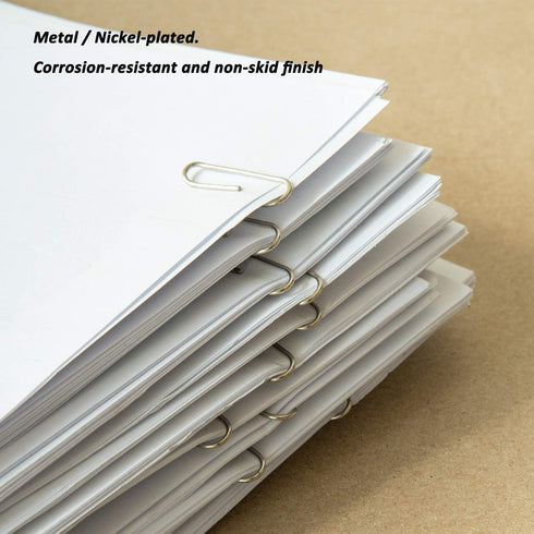 Paper Clips Assorted Sizes, Medium and Jumbo Size 1.3" & 2.0" Silver Coated Paperclips for Office School Home and Personal Use...