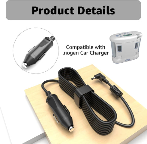 12V Car Charger for Inogen One G2 G3 G4 G5, Replacement Inogen BA-306 BA-301 Cigarette Lighter Power Cord......