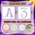 36 Pcs Halloween Letter Stencils Numbers Stencils Templates, 2 Inch Reusable Plastic DIY Alphabet Stencils Number Templates for Drawing On Wall, S...