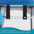 2pcs Pool Leaf Skimmer Net Holder, Heavy Duty Pool Pole Hangers Double Pool Pole Hooks Plastic Pool Fence Hooks for Telescopic Poles Skimmers Swim...