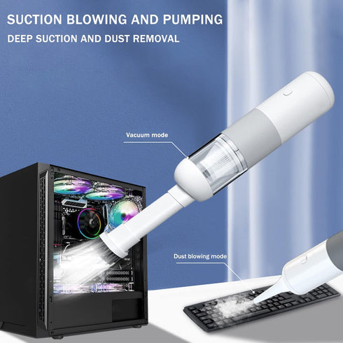 Handheld Vacuum,Portable Mini Auto Vacuum Cleaner, Wireless Handheld Car Vacuum Cleaner, 8000 Pa Super Suction Power, Dust Buster Cordless Recharg...
