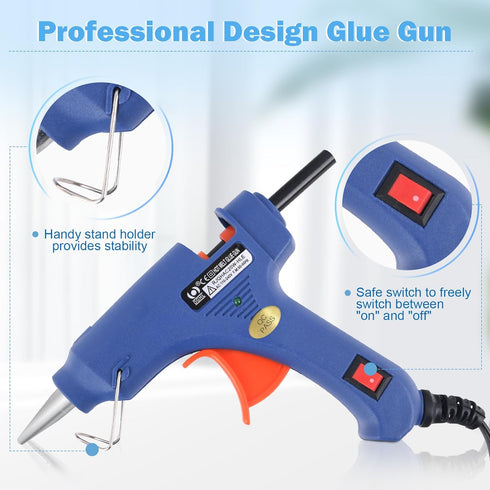 Hot Glue Gun,Mini Hot Glue Gun Kit with 12pcs Glue Sticks for School Crafts DIY Arts Projects,20W Glue Gun and Sticks Set for Quick Home Repairs...