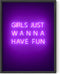 HAUS AND HUES Purple Pictures Wall Decor - Wall Art for Bedroom Aesthetic Purple, Neon Posters, Teen Girl Posters for Bedroom UNFRAMED 12" x 16" (...