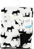 Hudson Baby Unisex Baby Plush Blanket with Furry Binding and Back, Moose, One Size...