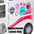 Replacement Stickers for Barbie Care Clinic ~ Barbie Doll Playset FRM19 Barbie Care Clinic ~ Replacment Labels ~ Sheet D ~ Stickers 24-28, 40,43,4...