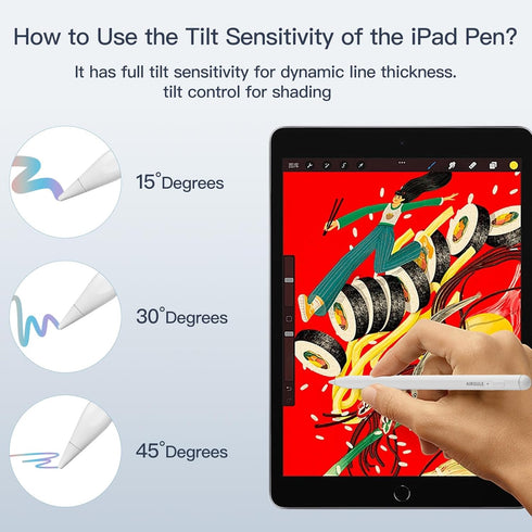 Stylus Pen for, Active Pencil with Quick Charge, Palm Rejection Tilt Sensor, Magnetic Pen for...