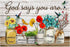 ARAZADR Cross-Stitch DIY Stamped Full Range of Embroidery Kit for Home Décor, 3-Strand 11CT Counted Embroidery Kits for Beginners Adults and Kids-...