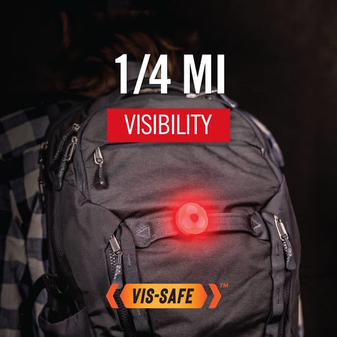 Coast SL1R USB Rechargeable Safety Clip Light with Red Light Multi-Mode and Adhesive Dual Mount, Running, Walking, Cycling, Job Site, Helmet/Hard ...