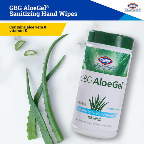 Clorox Healthcare Hand Sanitizing Wipes 100ct Canister | Alcohol Based Wipes with Aloe, Hand Wipes for Sanitizing | Hand Sanitizing Wipes Kill 99....