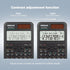 OSALO Scientific Calculator 401 Function 10+2 Digits Display Solar Battery Calculators Fraction Statistics Integral for Middle and High School Col...