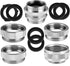 Faucet Adapter Kit, 5PCS Kitchen Sink Brass Aerator Adapter Set Male Female Sink Faucet Adapter for Garden Hose, Water Filter, Standard Hose via D...