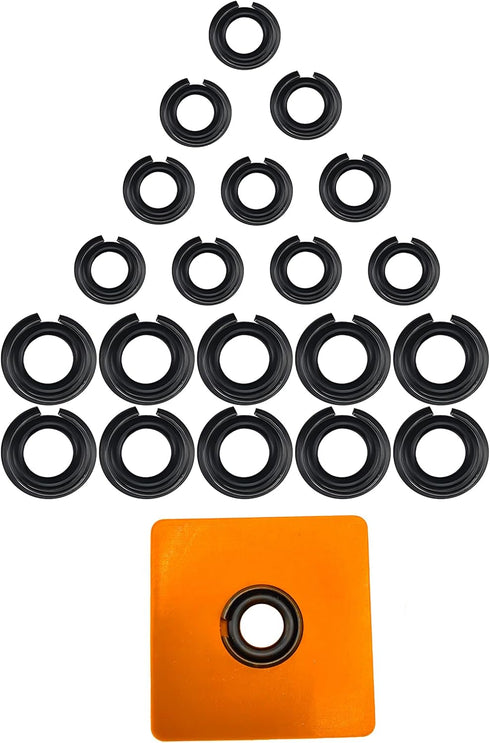 (10+10Sets) 1/2" and 3/8" Impact Wrench Retainer Rings Clip with O-ring, Compatible With Milwaukee Electric/Pneumatic Type Impact Wrench, Includin...