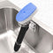 2 Pack Dish Brush Holder, Kitchen Clear Acrylic Sink Caddy Organizer, Vertical Scrub Brush Holder - Secure Suction Seals to Kitchen Sink(Clear)...