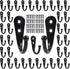Wall Hooks for Hanging, 40 Pack Black Small Coat Hooks with 80 Screws, Heavy Duty Single Prong Wall Hooks for Keys, Cups,Towels,Bag and More...
