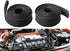 Fiberglass Hose Heat Shield Sleeve Spark Plug Wire Heat Protector Boots Auto Hose Roll 2500 Degree for Car&Auto Wire Loom Brake Line Cable (Black ...