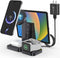 4 in 1 Wireless Charging Station for Apple Multiple Devices, Magnetic Fast Mag-Safe Multi Charger Stand for Apple Products iPhone 15 14 13 12 Seri...