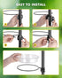 iBorn Bird Feeders Station Water Tray and Ring for 1” Pole Stand Station Outdoor Accessory for Humming Bird Feeders for Outside,5SECOND to Install...