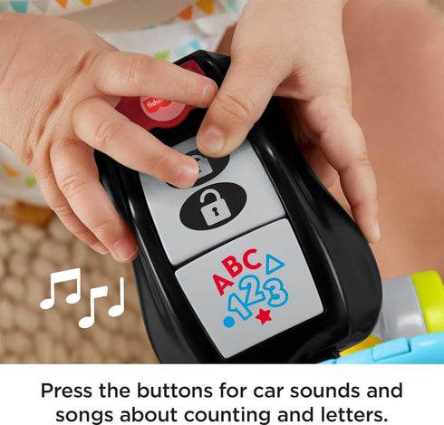 Fisher-Price Baby & Toddler Toy Laugh & Learn Play & Go Keys with Lights & Music for Pretend Play Infants Ages 6+ Months...