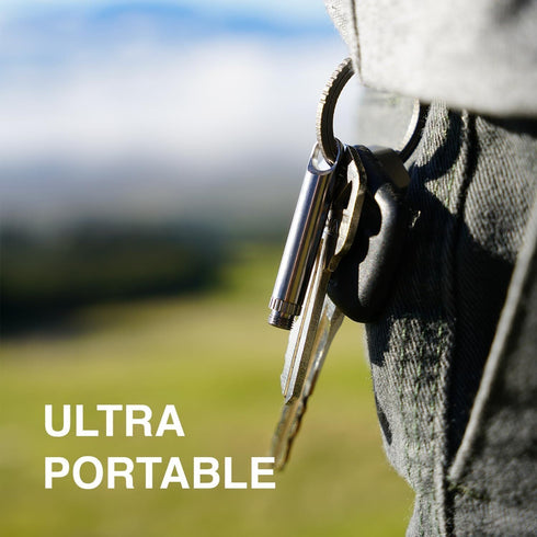 DAILYCARRYCO. TiPick Titanium Toothpick Holder - Portable Metal Travel Toothpick - Reusable EDC Micro Toothpick - Compact & Convenient, On-the-Go ...