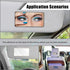 Car Sun Visor Makeup Mirror, Car Visor HD Stainless Steel Vanity Mirror, Universal for Car Visor, Truck,SUV, Seatback , Dash Board ,Window, Bathro...