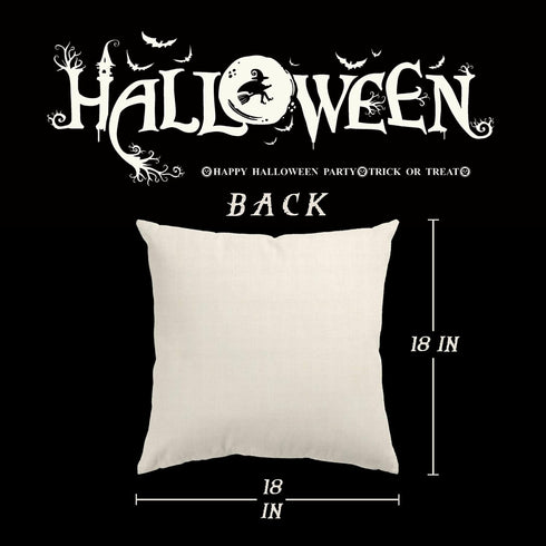 Glaring Halloween Decor Pillow Covers 18x18 Set of 4 Halloween Decorations Hocus Pocus Farmhouse Saying Outdoor Fall Pillows Decorative Throw Cush...