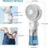 Handheld Fan Misting Hand Held Fan Rechargeable Battery Operated Portable 4 Speeds & 55ml Spray & 360° Foldable USB Personal Water Fan for Travel ...