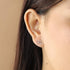 Boma Jewelry Sterling Silver Circle Mountain Peak Stud Earrings...