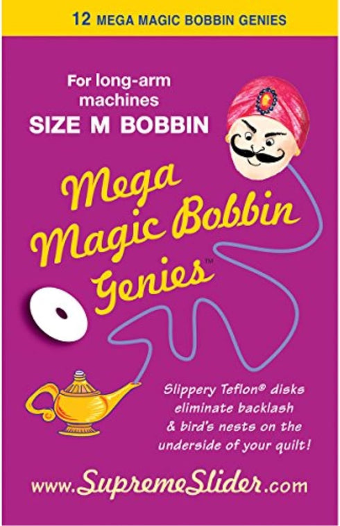 Mega Magic Bobbin Washer, 12 Count (Pack of 1), White...