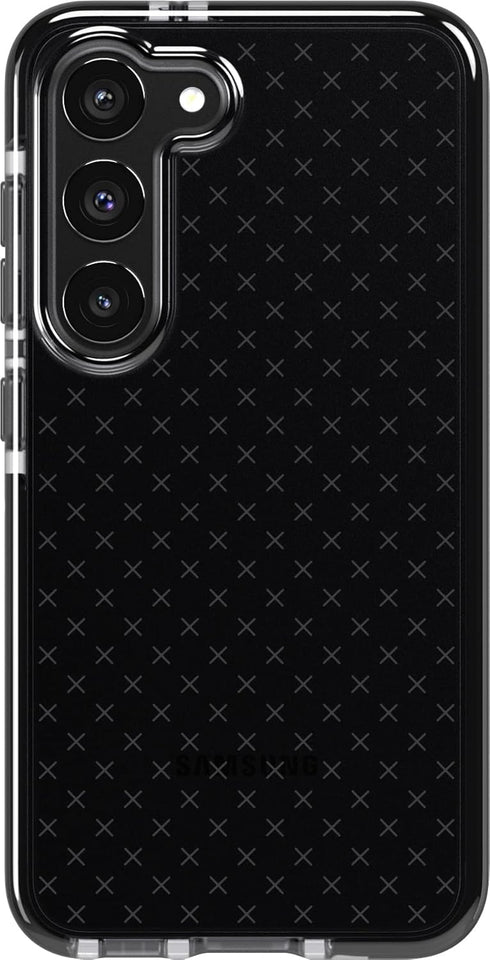 tech21 Evo Check for Samsung Galaxy S23 - Smokey Black 16ft Drop Protecion Shockproof Shock-Resistant and Scratch-Resistant Phone Case...