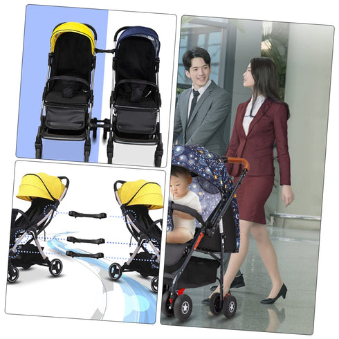 2pcs Stroller A Accessory Universal Connectors Two Double Twin Ster Outdoor Baby Sters Become Babies Professional Use Prams for Connector Single A...