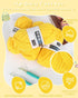 Katech 4 Pack 100g T Shirt Yarn Kit, Fabric Yarn for DIY Hand Knitting, 130 yds Spaghetti Yarn Yellow Crochet Cloth Yarn for Crocheting Bag & Bask...